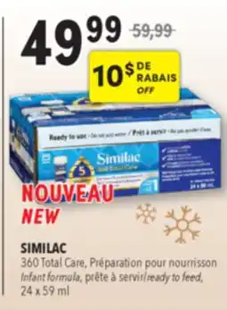 Familiprix SIMILAC, 360 Total Care, Infant formula, ready to feed, 24 x 59 ml offer