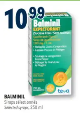 Familiprix Balminil expectorant syrup offer