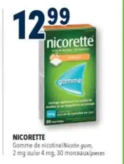 Familiprix NICORETTE, Nicotin gum, 2 mg or 4 mg, 30 pieces offer