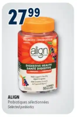 Familiprix Align digestive health prebiotic+probiotic fruit flavoured gummies 50 offer