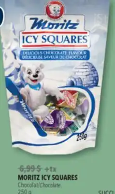 Familiprix MORITZ ICY SQUARES Chocolate offer