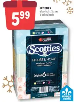 Familiprix Scotties Original 2-ply tissues Box 6x126un offer