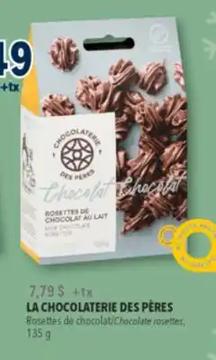 Familiprix LA CHOCOLATERIE DES PÈRES, Chocolate rosettes, 135 g offer
