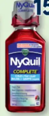Familiprix Vicks NyQuil Complete cold & flu berry liquid 354ml offer
