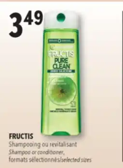 Familiprix Garnier Fructis Pure Clean fortifying shampoo with citrus extract for normal to oily hair 370ml offer