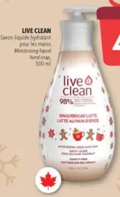 Familiprix LIVE CLEAN, Moisturizing liquid hand soap, 500 ml offer