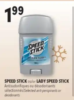Familiprix SPEED STICK Selected …anti-perspirants or deodorants offer
