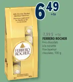 Familiprix FERRERO ROCHER, Fine hazelnut chocolates, 100 g offer