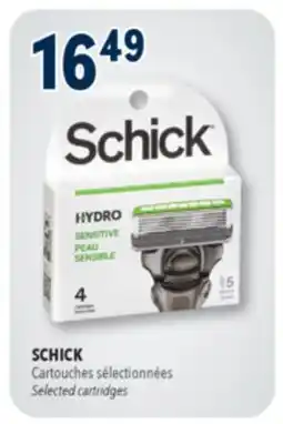 Familiprix SCHICK, Selected cartridges offer