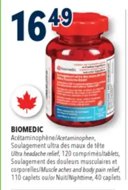 Familiprix Biomedic ultra headache relief tablets 120un offer