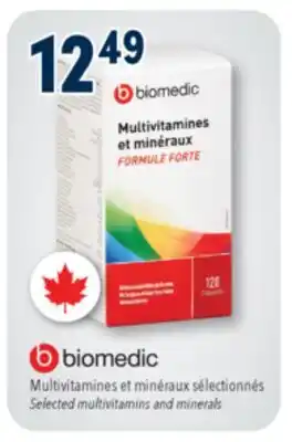 Familiprix Biomedic Multivitamins and Minerals Formula Forte tablets 120un offer