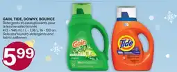 Brunet GAIN, TIDE, DOWNY, BOUNCE Détergents et assouplissants pour la lessive sélectionnés offer
