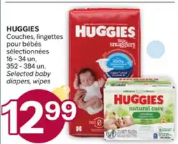 Brunet HUGGIES Couches, lingettes pour bébés sélectionnées offer