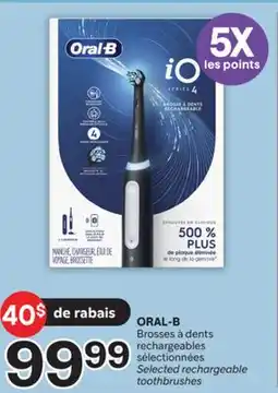 Brunet ORAL-B Brosses à dents rechargeables offer