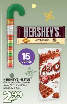 Brunet HERSHEY'S, NESTLÉ Chocolats sélectionnés offer