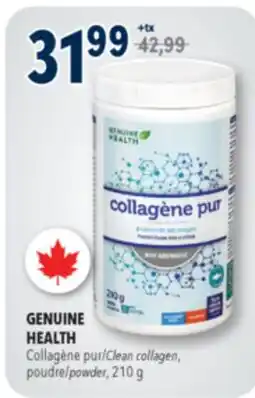 Familiprix GENUINE HEALTH Clean collagen powder offer