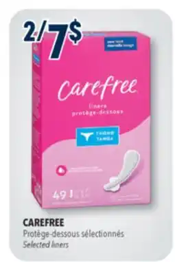 Familiprix CAREFREE, Selected liners offer