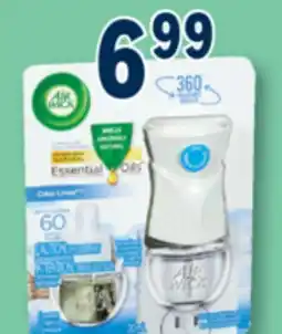 Familiprix Air Wick Essential Oils Scented oil warmer + refill Crisp Linen 20ml offer