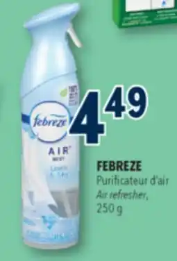 Familiprix Febreze Air freshener Linen & Sky 250g offer