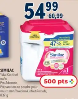 Familiprix Similac Total Comfort milk-based iron-fortified infant formula Step 1 - 837g offer