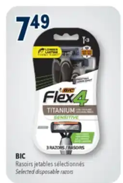 Familiprix BIC, Selected disposable razors offer