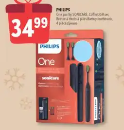 Familiprix PHILIPS, One by SONICARE, Gift set, Battery toothbrush, 4 pieces offer