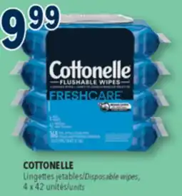 Familiprix COTTONELLE, Disposable wipes, 4 x 42 units offer