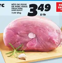 IGA FRESH PORK HAM ROAST offer