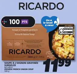 IGA RICARDO FROZEN FRENCH ONION SOUP offer