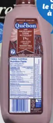 IGA QUÉBON CHOCOLATE MILK offer
