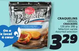 IGA GRISSOL CRACKERS offer