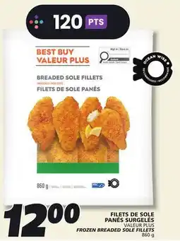 IGA VALEUR PLUS FROZEN BREADED SOLE FILLETS offer