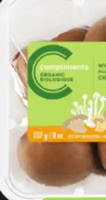 IGA COMPLIMENTS ORGANIC WHOLE CREMINI MUSHROOMS offer