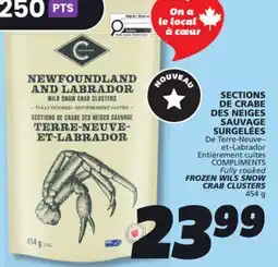 IGA COMPLIMENTS FROZEN WILS SNOW CRAB CLUSTERS offer