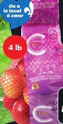 IGA COMPLIMENTS McINTOSH, GALA, CORTLAND, EMPIRE OR SPARTAN APPLES offer