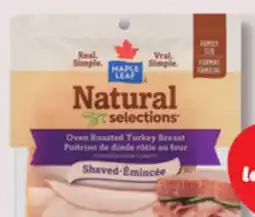 IGA MAPLE LEAF NATURAL SELECTIONS SHAVED DELI MEATS offer