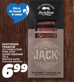 IGA LES CHARCUTIERS PORK SHOP SLICED SAUSAGE offer