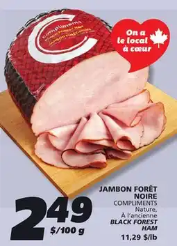 IGA COMPLIMENTS BLACK FOREST HAM offer