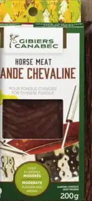 IGA GIBIERS CANABEC FROZEN GAME MEAT FOR CHINESE FONDUE offer