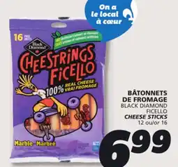 IGA BLACK DIAMOND FICELLO CHEESE STICKS offer