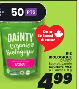 IGA DAINTY ORGANIC RICE offer