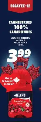 IGA ALLEN'S FRUIT JUICE offer