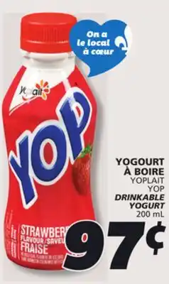 IGA YOPLAIT YOP DRINKABLE YOGURT offer