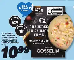 IGA FUMOIR GOSSELIN FROZEN SMOKED SALMON CHOWDER offer