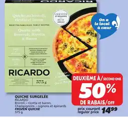 IGA RICARDO FROZEN QUICHE offer