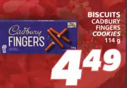 IGA CADBURY FINGERS COOKIES offer