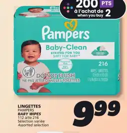IGA PAMPERS BABY WIPES offer