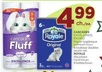 Proxim CASCADES EXCELLENCE, ENVIRO Bathroom tissue ROYALE Facial tissues offer