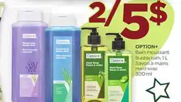 Proxim OPTION+ Bubble bath, Hand soap offer