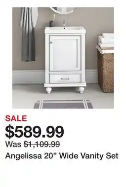 Wayfair Angelissa 20 Wide Vanity Set offer